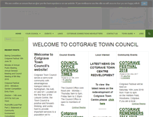 Tablet Screenshot of cotgrave-tc.gov.uk
